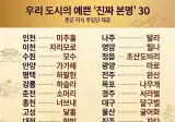 우리 도시의 예쁜 '진짜 본명' 30