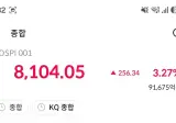 코스피 8100 붕괴