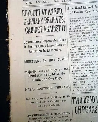 image.png 나치 독일의 1933년 유대인 불매운동