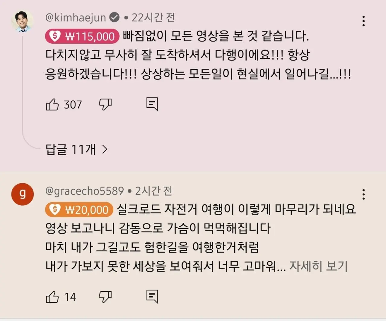 Screenshot_20260602_213135_YouTube.jpg 오늘자 유튜브 댓글로 후원 봇물터진 여행유튜버 ㄷㄷㄷㄷ