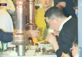 젠슨황 정모) 먼저도착해서 한잔 하고 있는 최태원, 이해진, 구광모