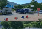 선관위에 들어가는 기록물 보안파쇄 전문 업체 차량