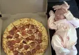 오늘 사촌동생이랑 피자먹었다.pizza