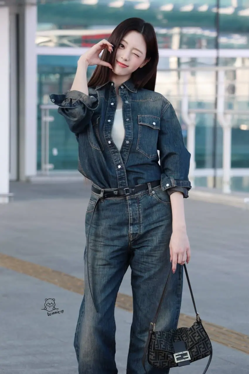 오늘자 출국하는 ITZY 유나