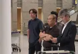 홍명보 "죄송한 마음밖에 없어".짧은 사과 후 입국장 떠나