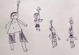 6살 아이가 그린 가족그림 ㄷㄷ. jpg