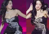 ㅇㅎ) 어깨끈 없는 튜브톱, 아현 보호하지 못했다…공연의상 '안정성 도마'