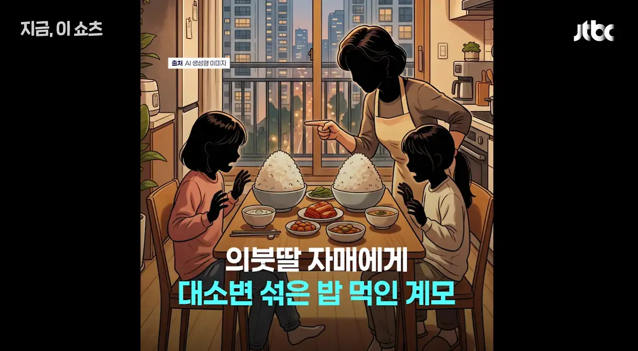 의붓딸 자매를 10년동안 학대한 계모