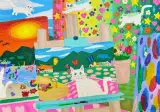 중증 자폐성 아들이 그린 고양이 그림