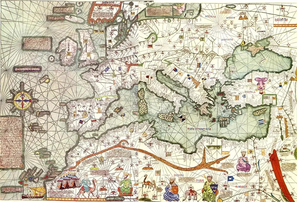 Europe_Mediterranean_Catalan_Atlas.jpeg 1375년에 제작된 카탈루냐 지도첩에 기록된 고려인들