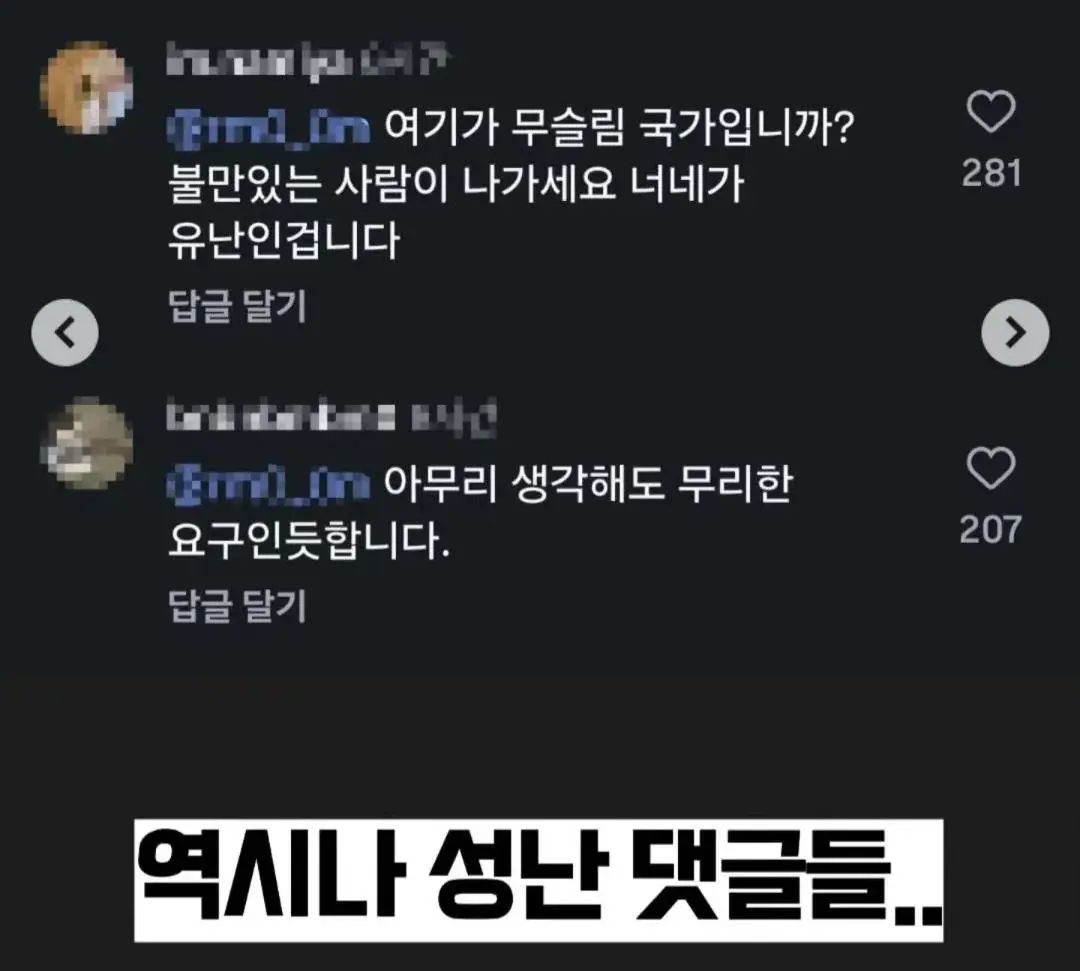 한국인들 의견 통일시킨 이슬람 이민자 할랄 급식 요구 사건.jpg