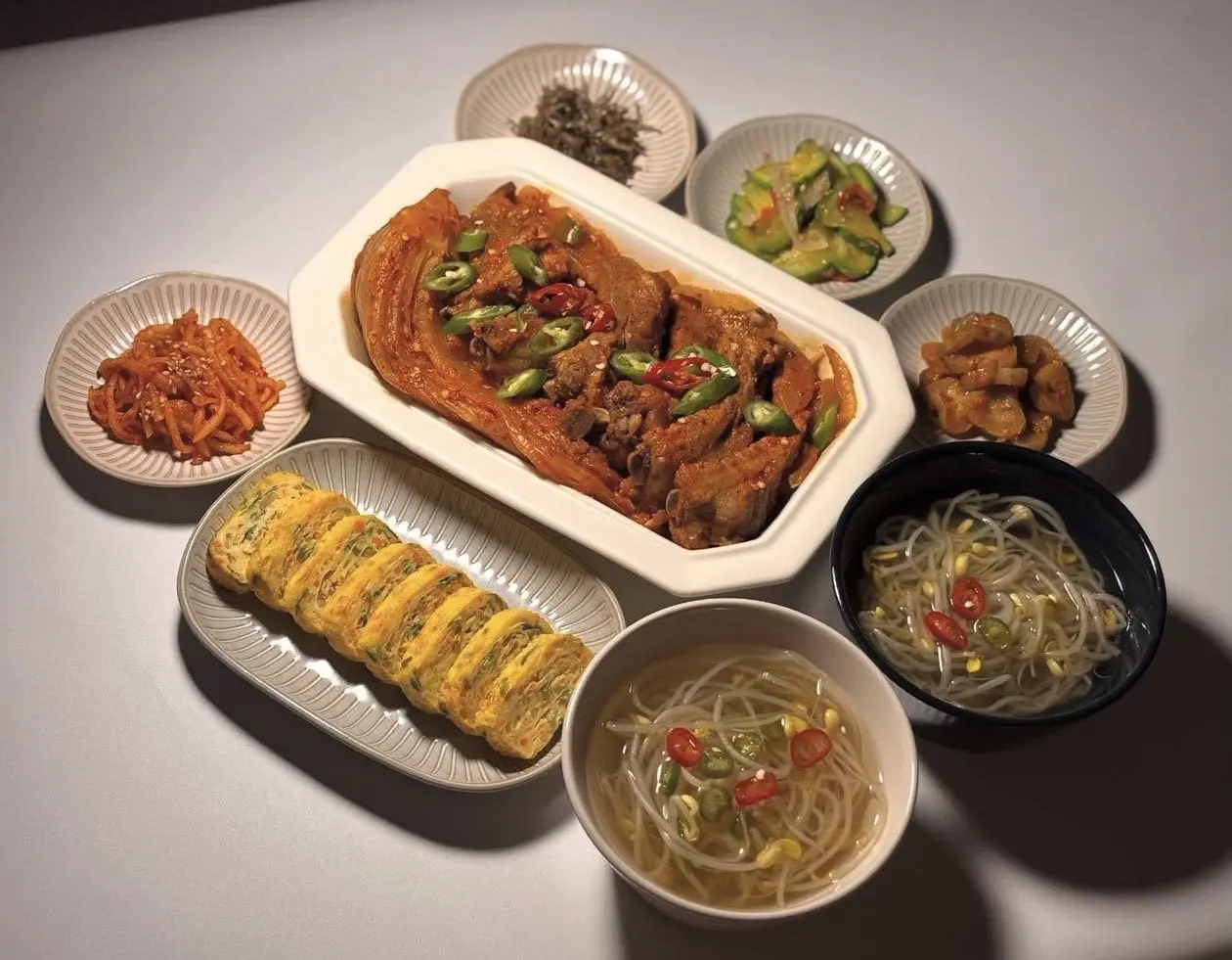 남편 도시락 싸주는 여자의 평소 저녁밥
