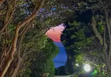 오직 자연의 힘으로만 노을 질 때 볼 수 있는 한반도 사진