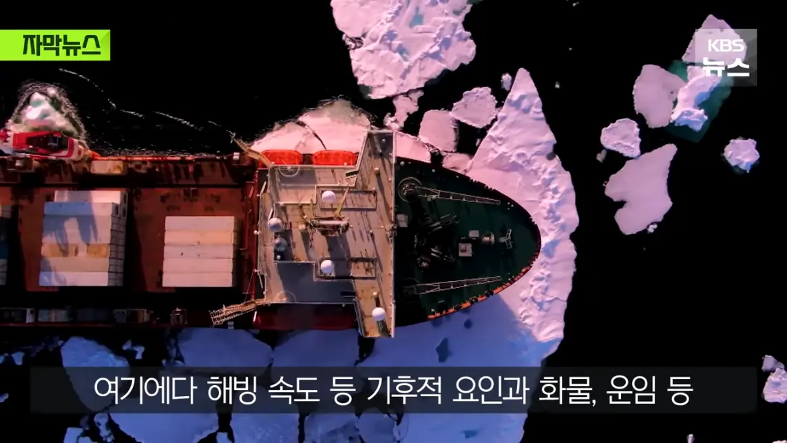 KBS News - [자막뉴스] '수익성' 너무 낮은 냉혹한 현실, 그럼에도 북극항로 나가는 이유 KBS 2026.08.29. [Ql0GI-.jpeg.png