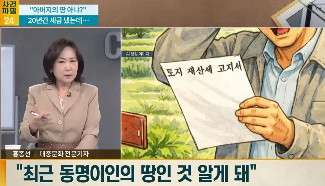 image.png 20년간 아버지 땅인줄 알고 세금 내왔는데 남의 땅 하지만 낸 세금은 못 돌려줘.jpg