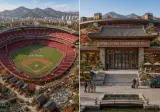 KBO 1군 홈구장을 고급 휴양지 펜션 느낌으로(아레나 AI)