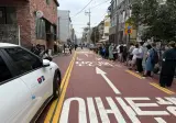 주말 망원동 빵집들 풍경