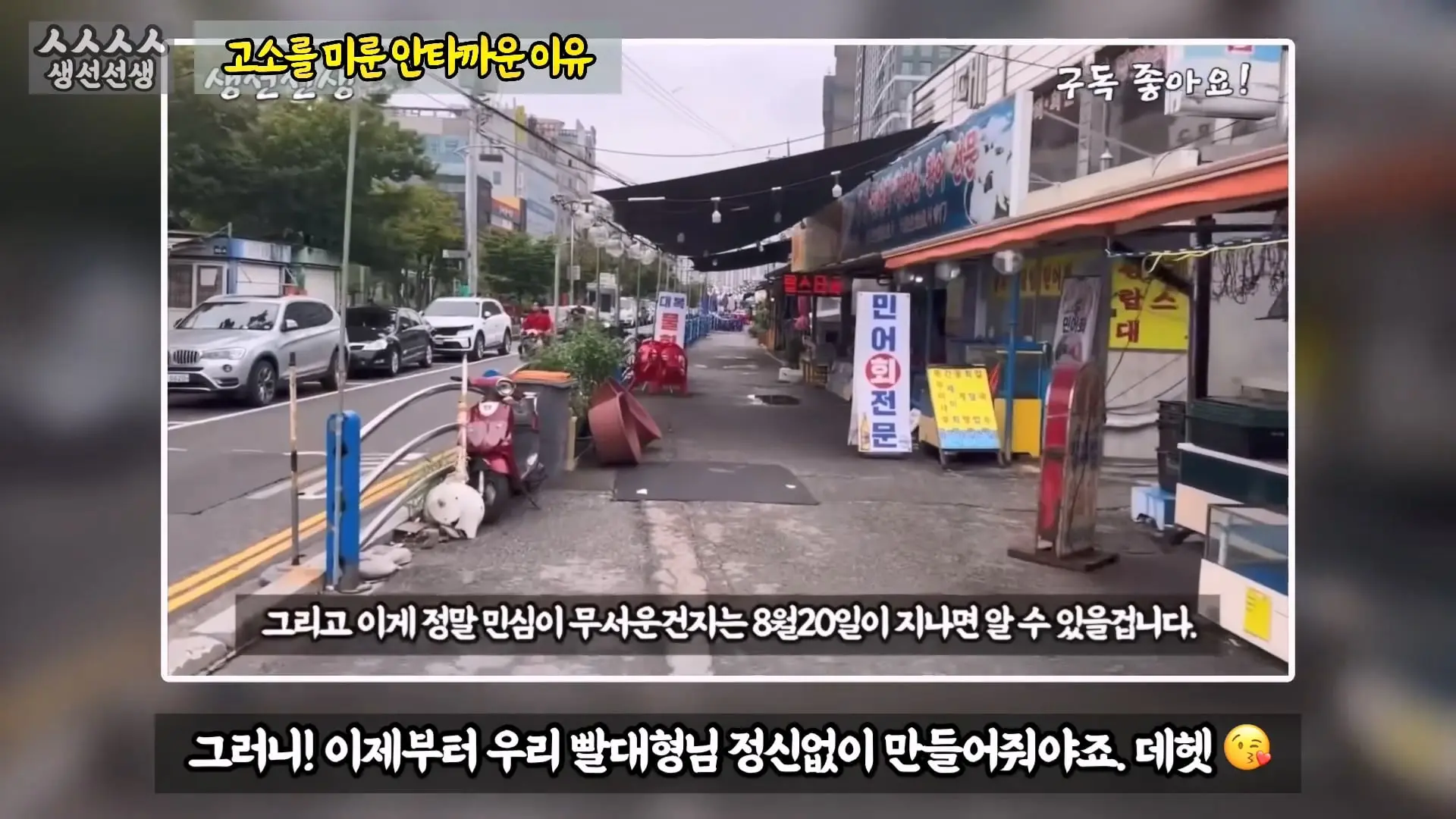 그동안 좀 시시했죠 노답 빌런 수산시장 상인때문에 급발진한 유튜버.mp4_20260919_101102.257.jpg