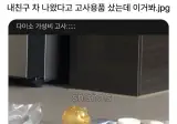 내친구 차 나왔다고 고사용품샀는데 이거봐.jpg