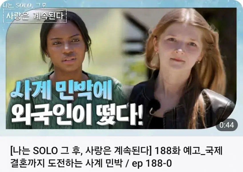 드!디!어! 시작된 국결특집 연프 긴급편성