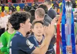 PSG 우승세레모니 이강인도 아시안패싱