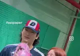 권은비 오늘자 크롭티 시구