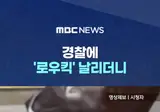 로우킥 날리는 현행범 체포하는 경찰